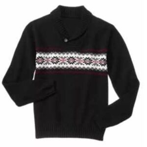 GYMBOREE Men’s Holiday Very Merry Black Sweater